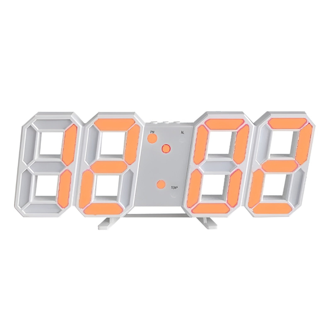 Stilvolle 3D-LED-Wanduhr – Helles Digitaldisplay
