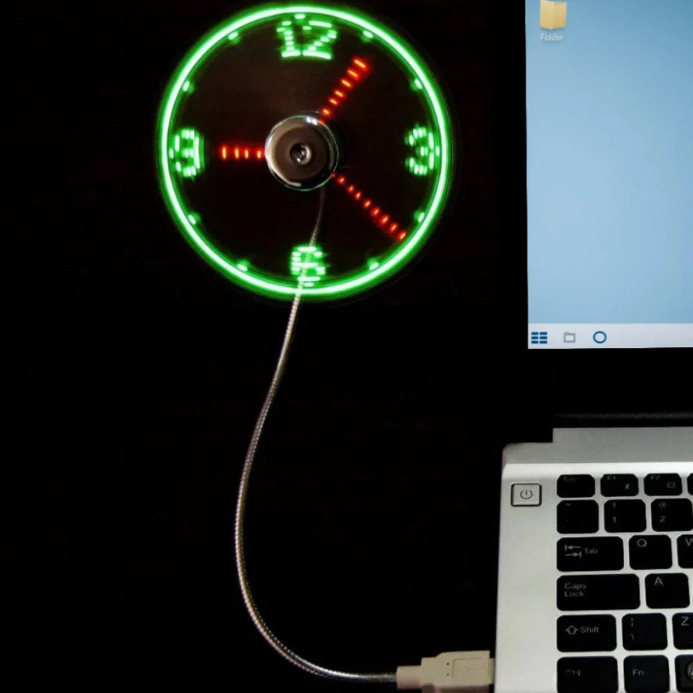Leiser Lüfter mit digitaler Uhr