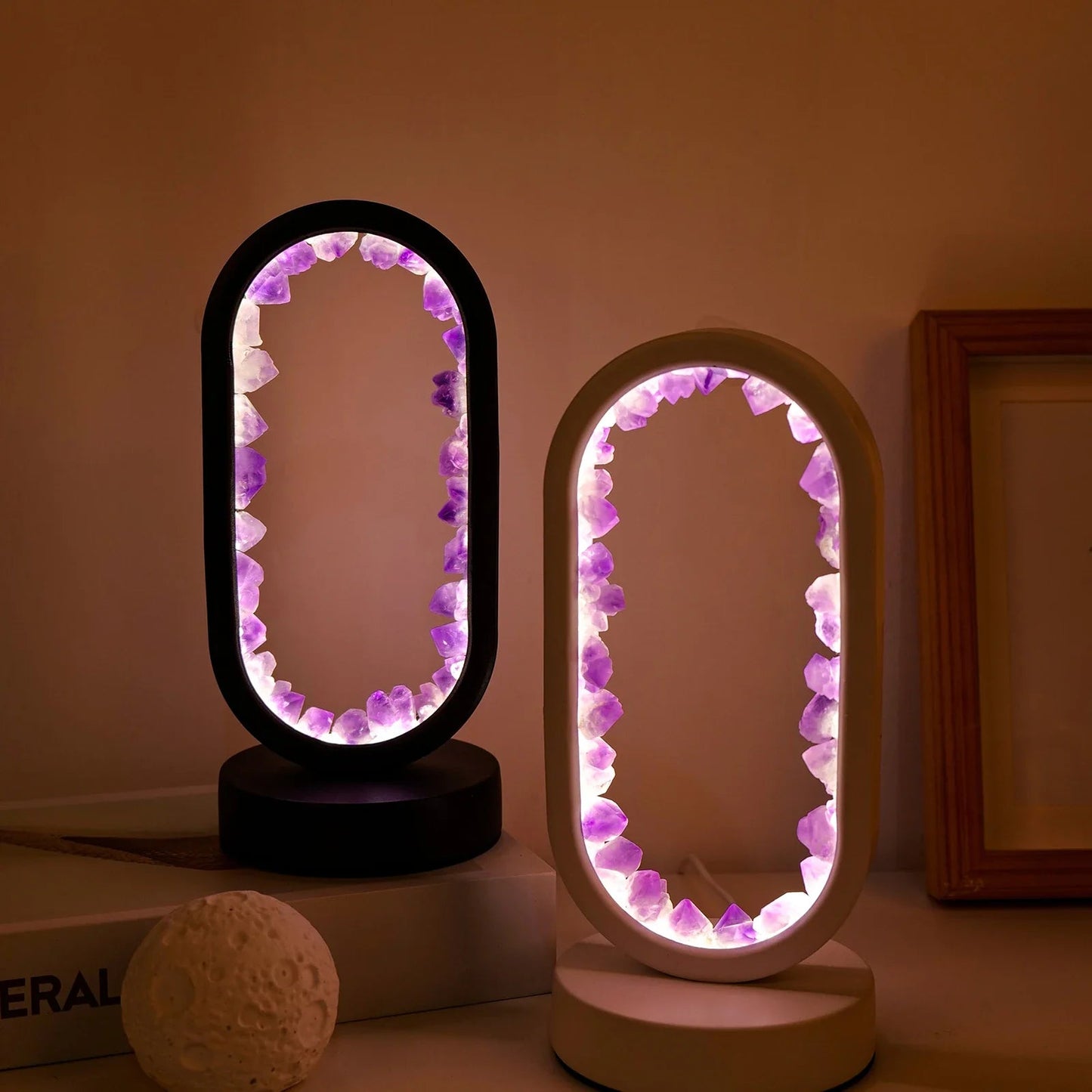 Purple Gemstone Soft Glow Table Light