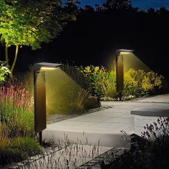 Solarbetriebene LED-Gartenleuchten, 2er-Pack, wasserdicht