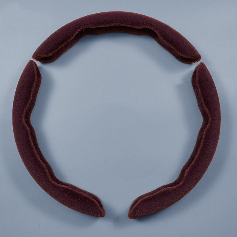 Warmer, flauschiger, rutschfester Lenkradbezug