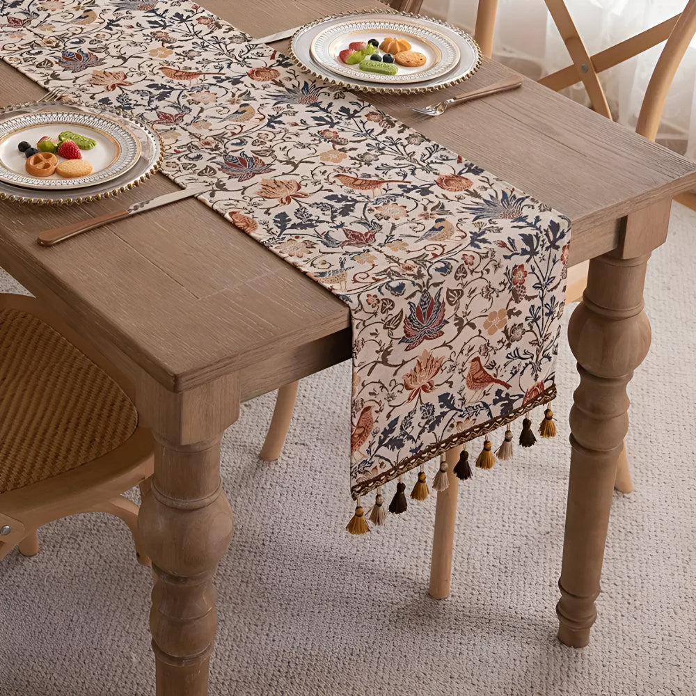 Classic Floral Pattern Table Runner - Halri