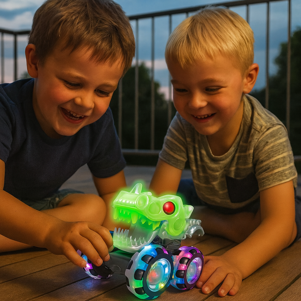 Leuchtende ferngesteuerte Monstertruck-Spielzeuge