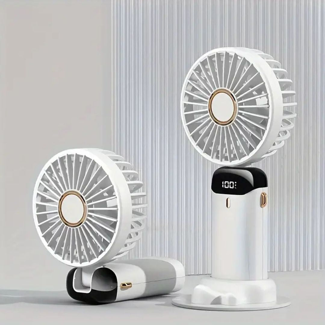 Tragbarer, kompakter, wiederaufladbarer Handventilator