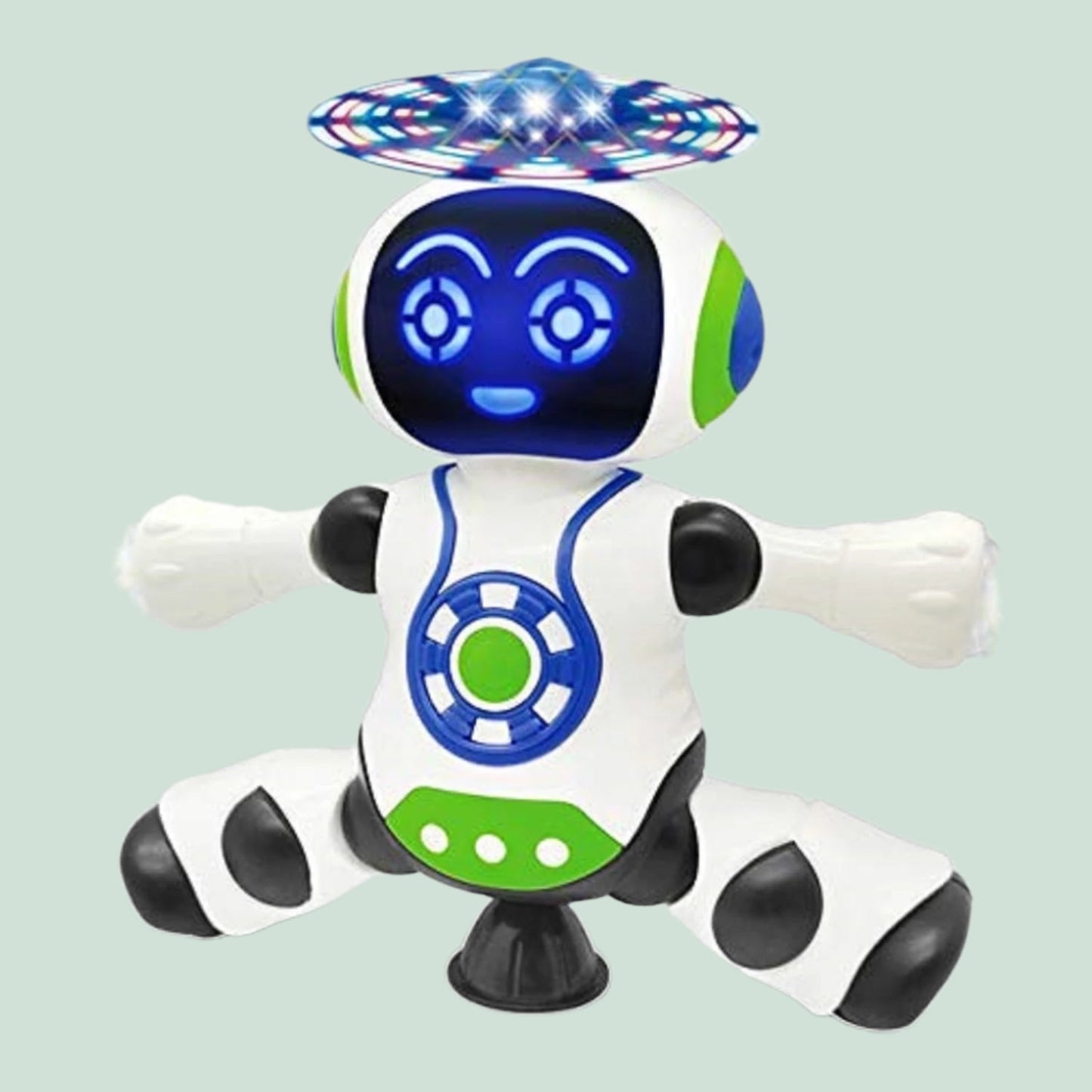 Fun LED Music Robot with Spinning Lights - Halri
