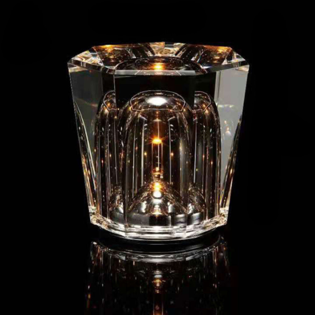 Moderne kabellose Glas-Schreibtischlampe