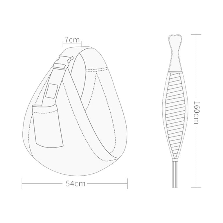 Comfortable Soft Baby Sling Carrier for Newborns