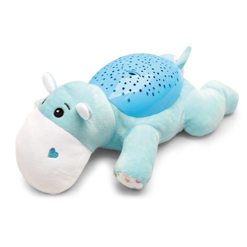 Soft Baby Night Light Plush Toy with Music and Stars