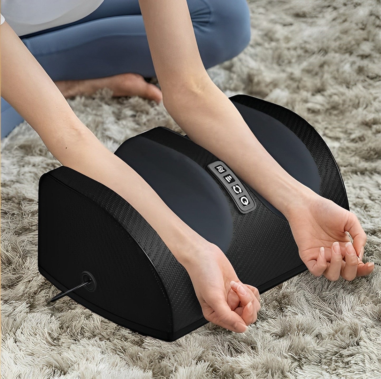 Heated Foot and Calf Massager with Adjustable Pressure
