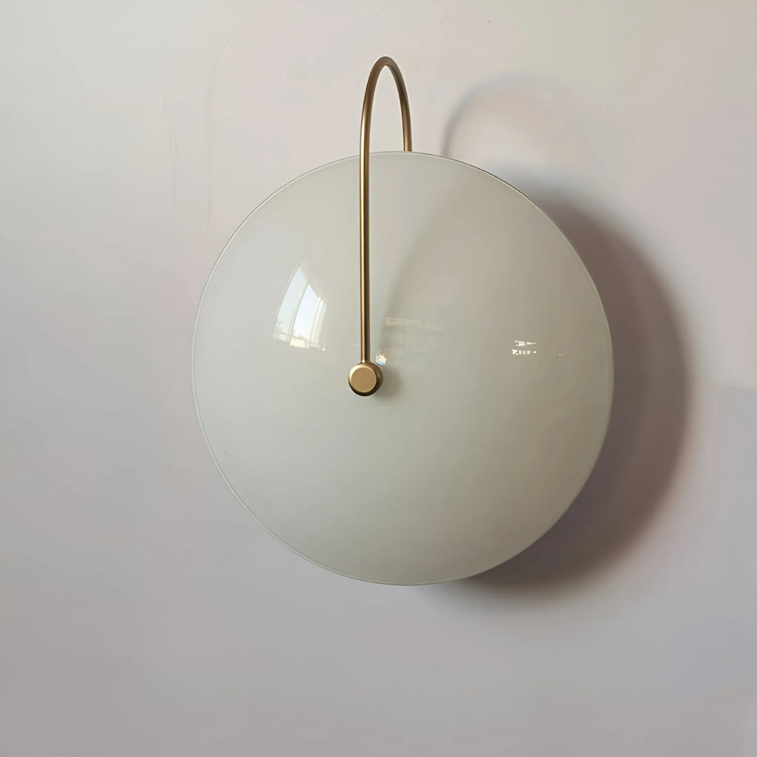 Runde moderne Glaswandleuchte