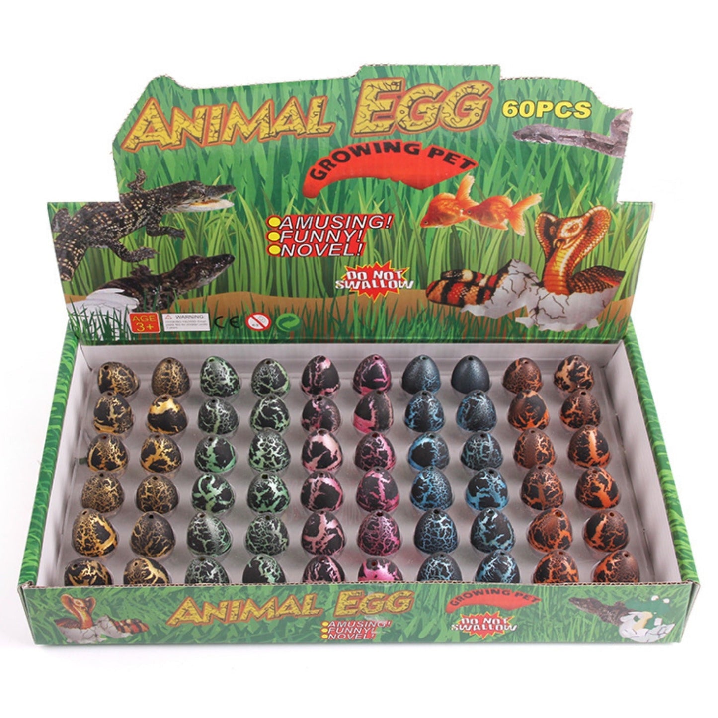 Buntes Dino-Eier-Wachstumsspielzeug-Set