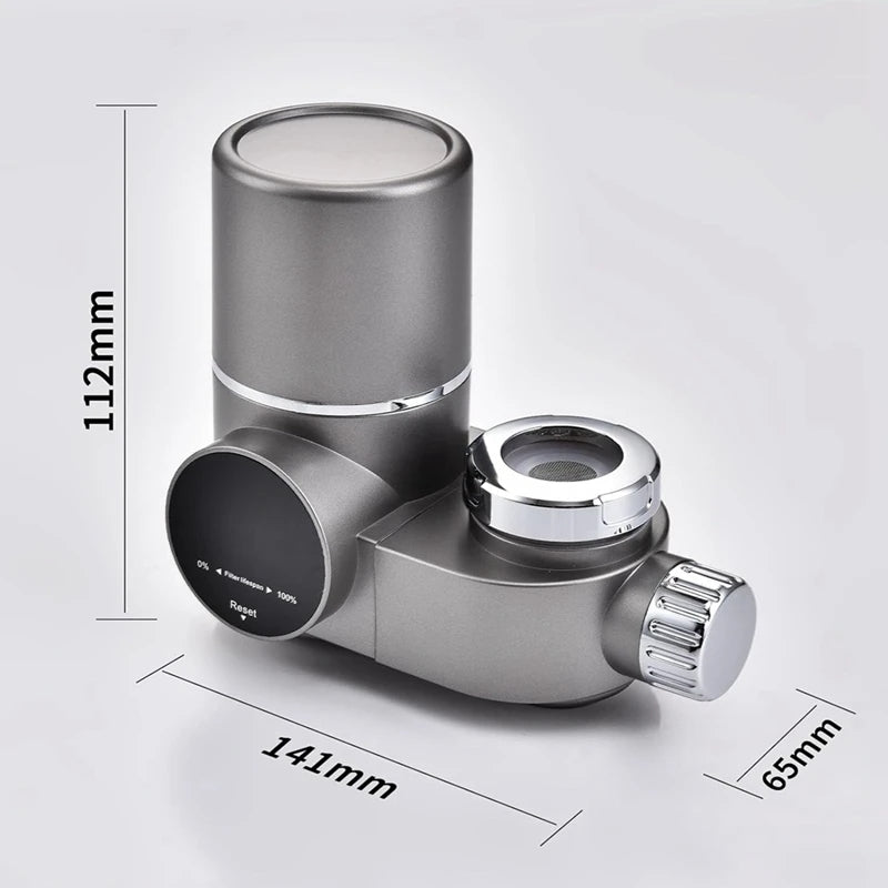 Faucet Water Filter with LED Display – Reduces Lead & Chlorine, Easy Sink Installation and UV Blue Light Sterilization