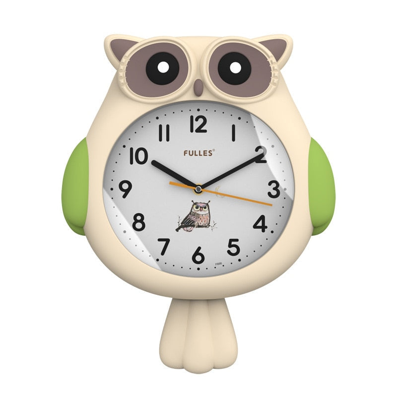 Niedliche Nachteulen-Dekoruhr