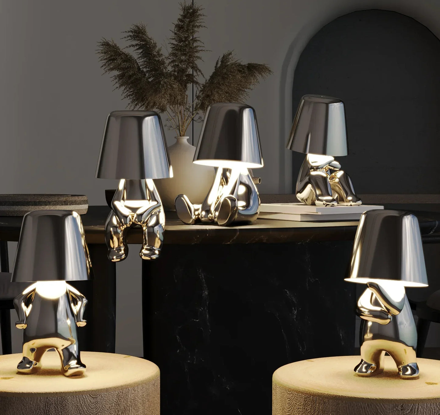 Kabelloses modernes Schreibtischlampen-Set