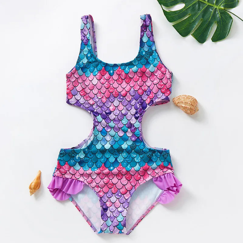 Niedliches Mini-Schwimmbikini-Set für Mädchen