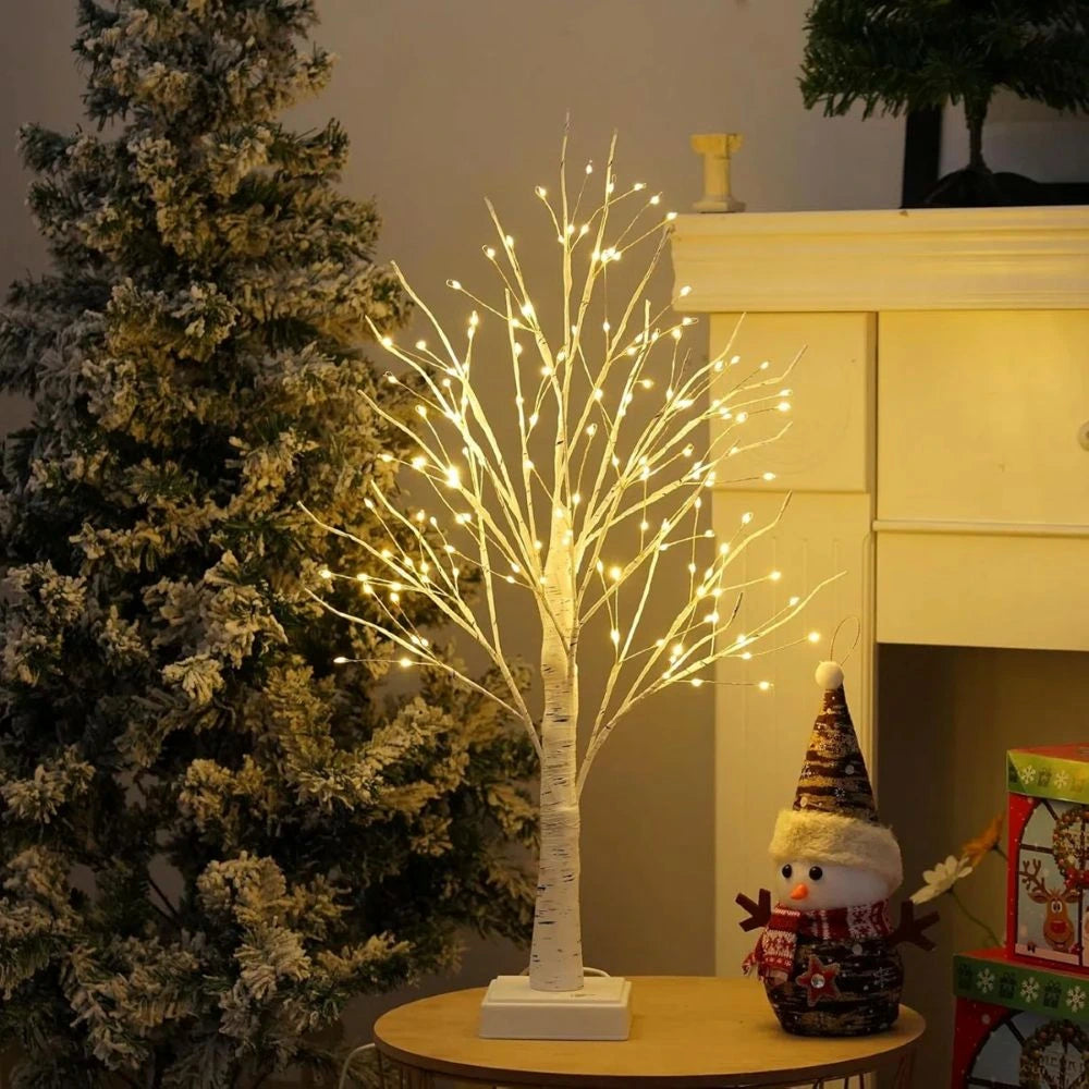 Nordic Birch Tree Decorative Light with 144 Warm White LEDs – Realistic Design for Cozy Indoor Ambiance 7