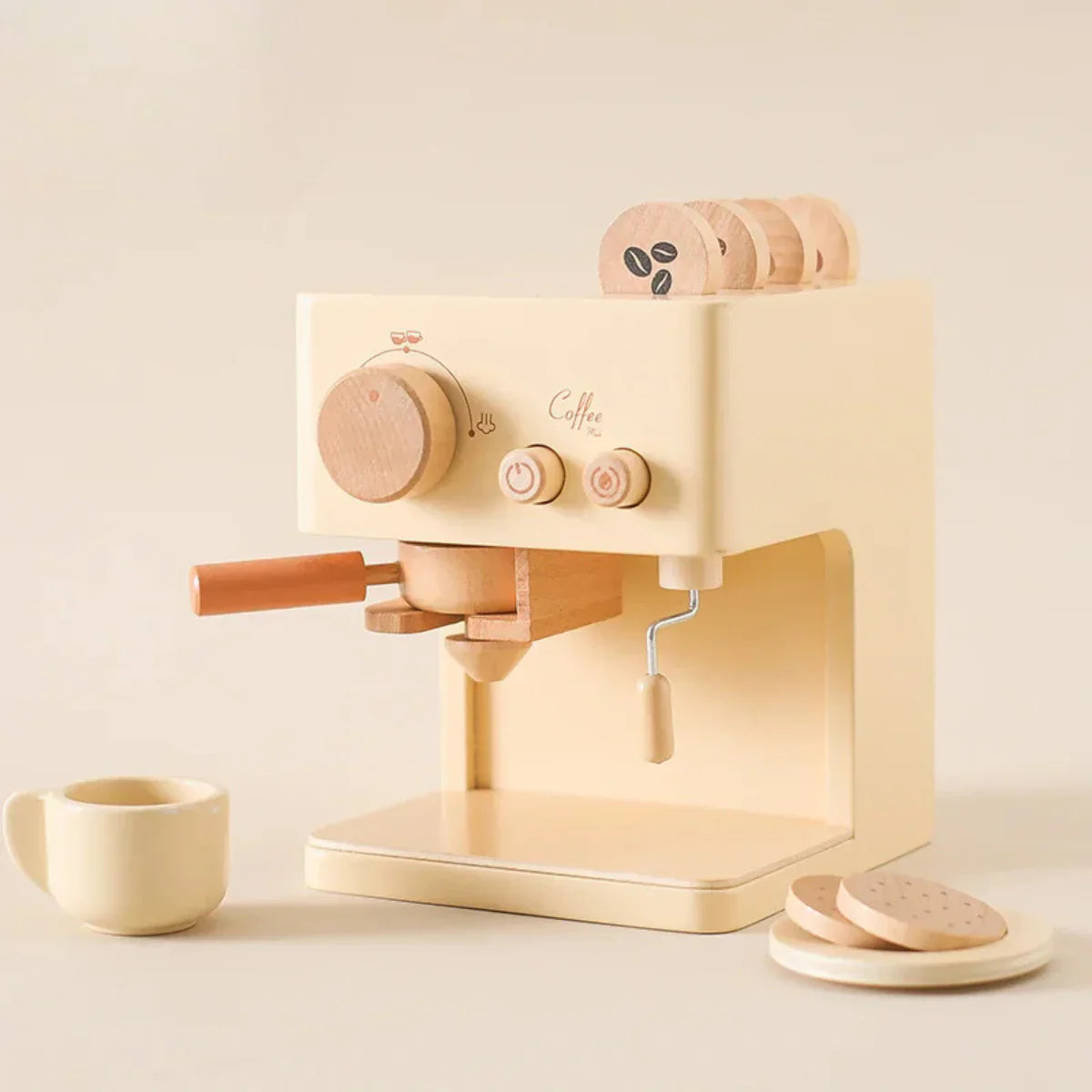 Wooden Coffee Play Kitchen Set - Halri