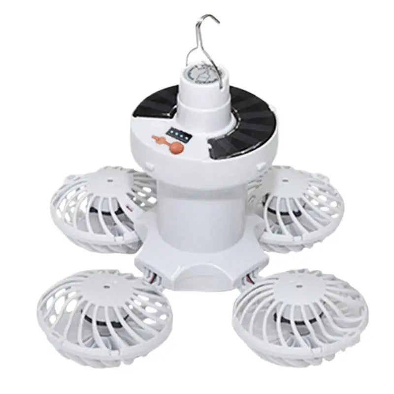 Compact Solar Powered Camp Lamp with Fan - Halri