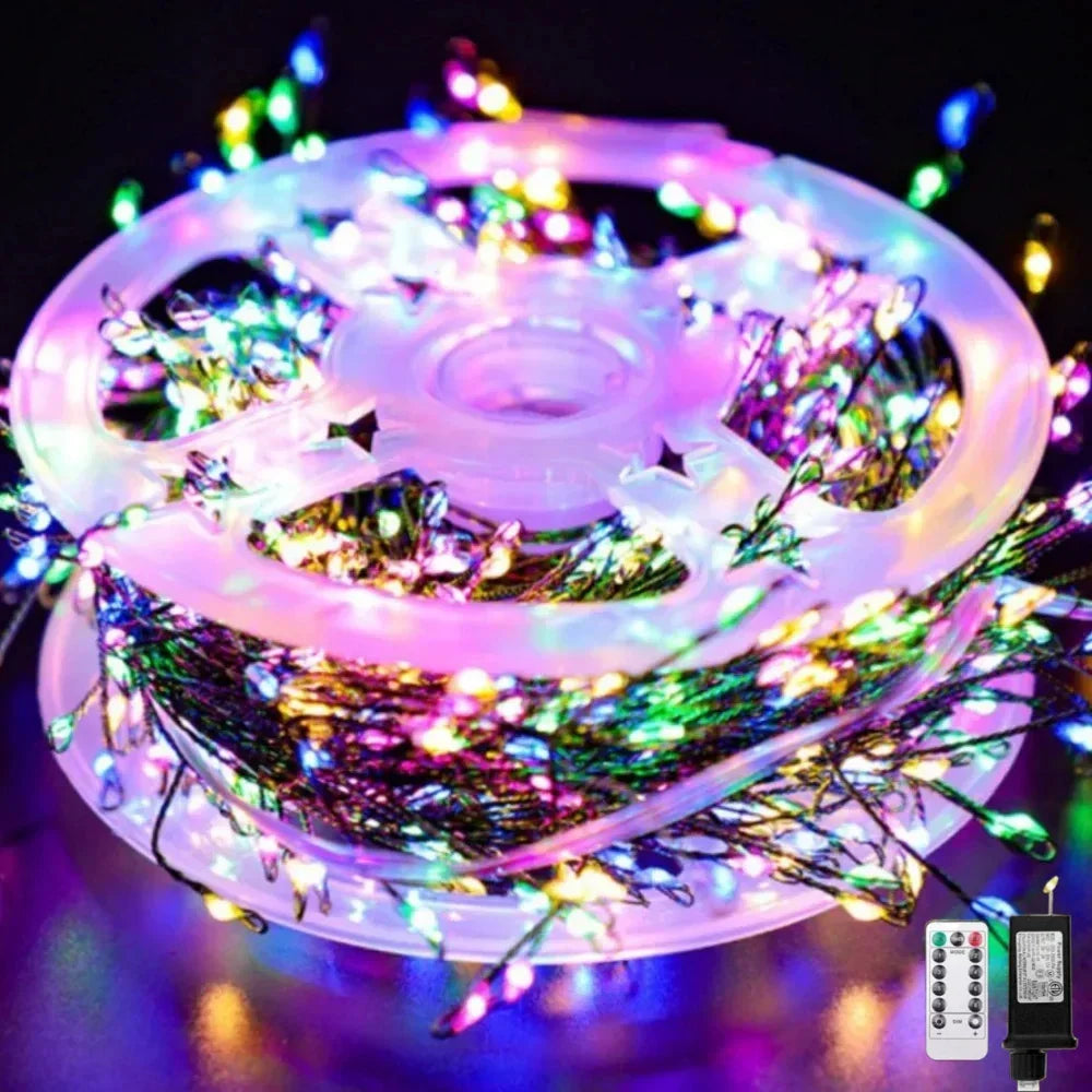 Bunte LED-Lichterkette mit Fernbedienung