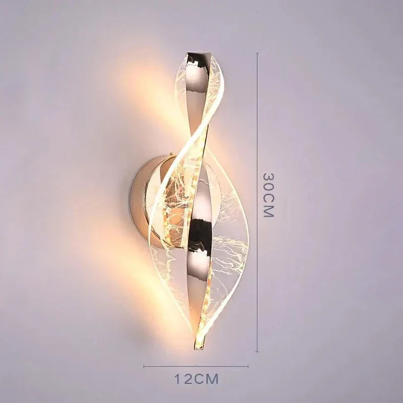 Stilvolle LED-Wandleuchte mit Farbwechsellicht