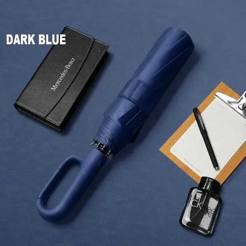 Wasserdichter, windfester Kompaktschirm mit UV-Schutz