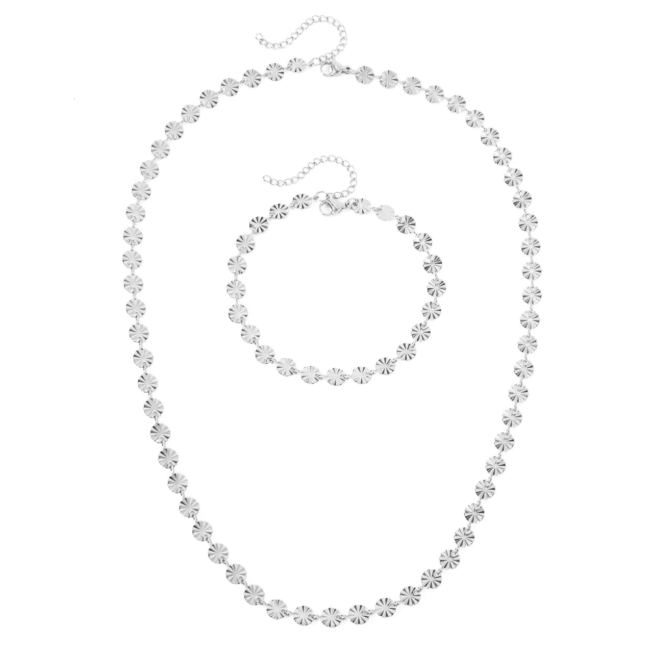 Schmuckset mit rundem Spiralanhänger