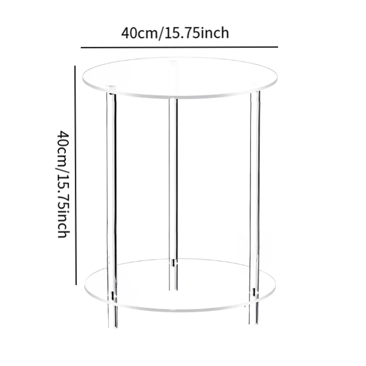 Eleganter Couchtisch aus Glas mit verstellbarer Höhe
