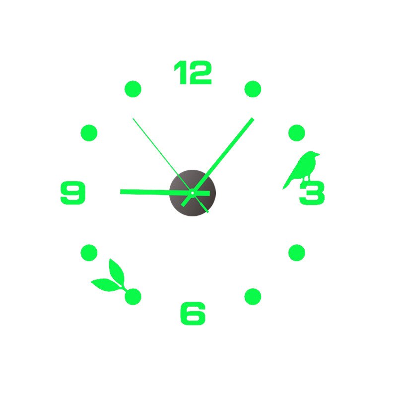 3D-Leucht-Wanduhr (geräuschlos)