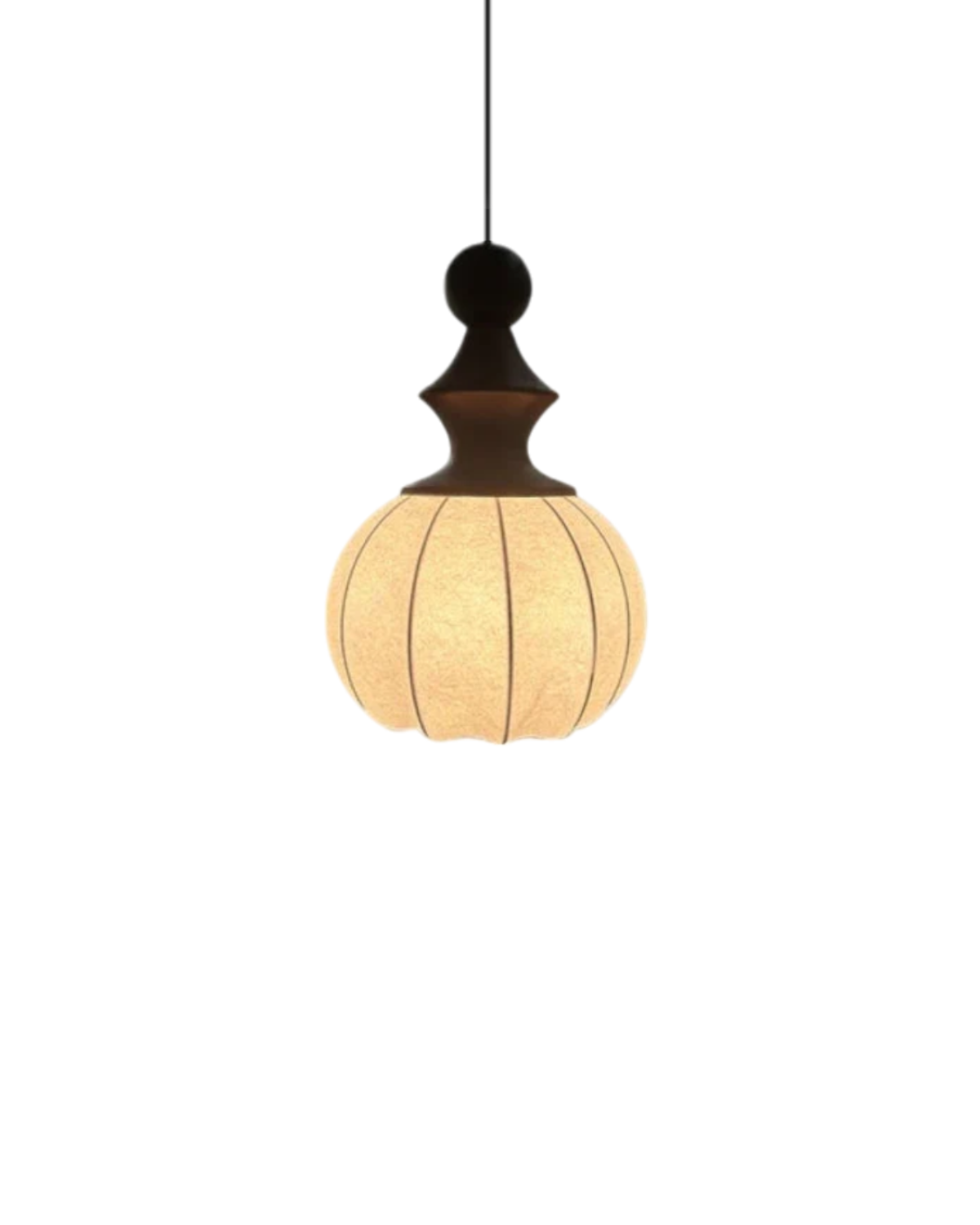 Luxuriöse Stofftischlampe mit gemütlichem Licht