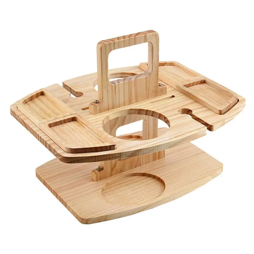 Collapsible Wooden Picnic Wine Table - Halri