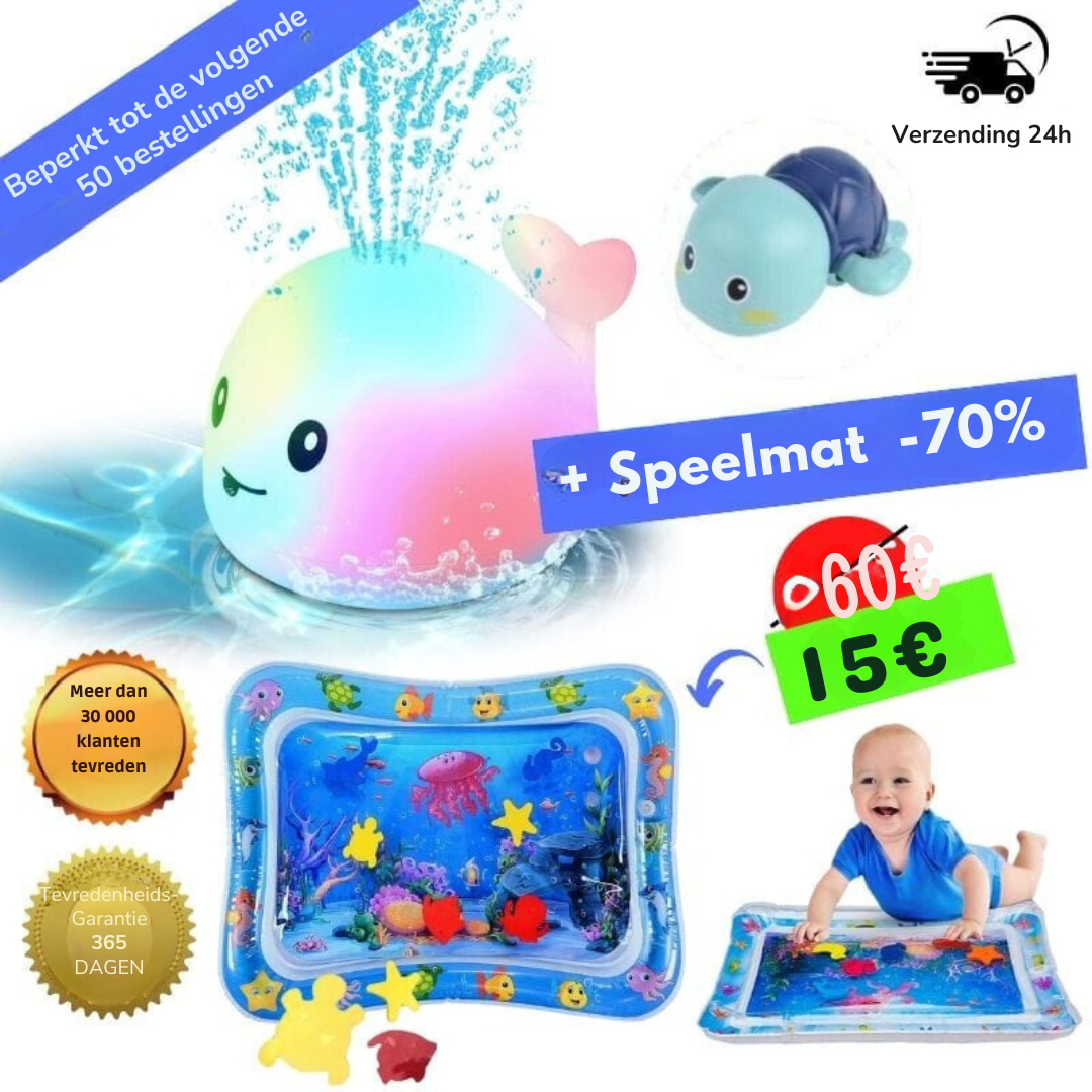 Buntes Wal-Badespielzeug