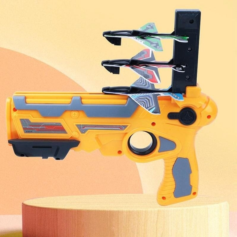 Action-Spielzeugflugzeug mit Gleiter und Abschussvorrichtung für Kinder