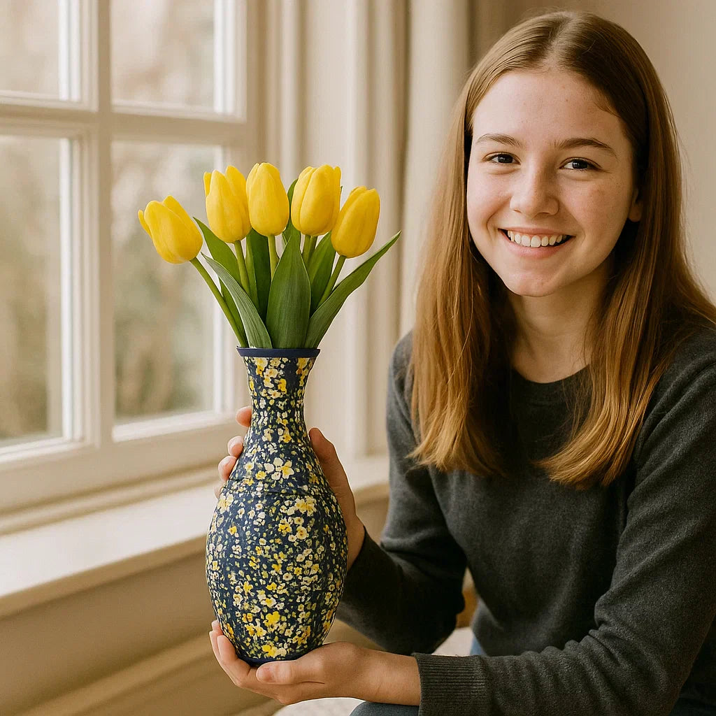 Wunderschönes 3D-Blumenvasen-Puzzle