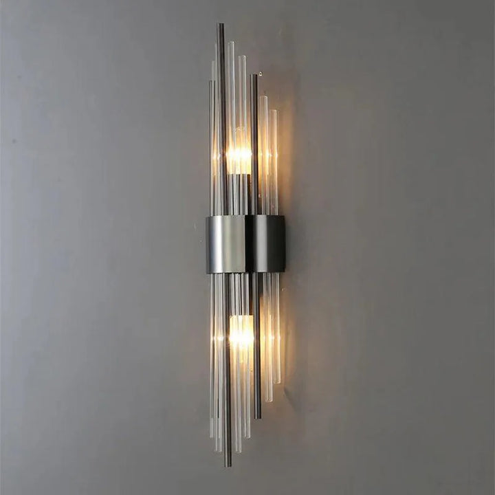 Luxuriöse LED-Wandleuchte aus Glas