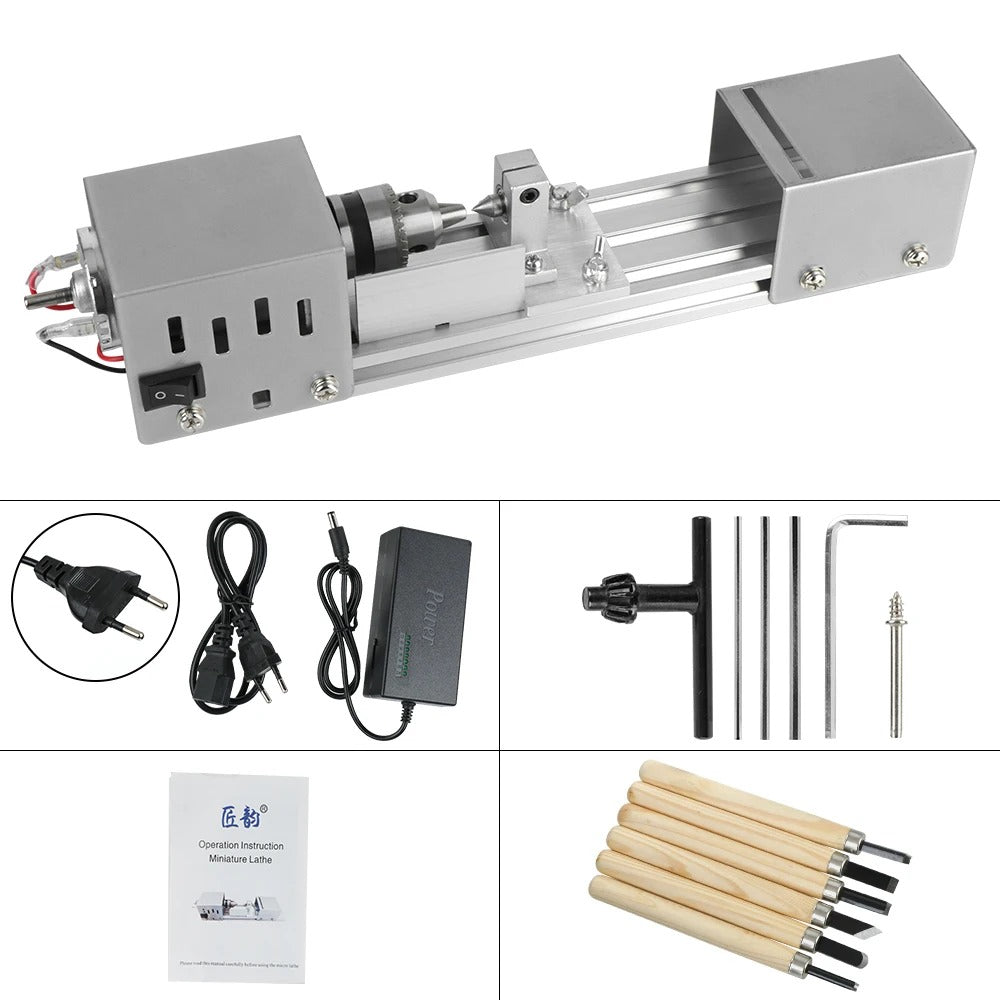 Compact Versatile Wood Lathe for DIY Projects