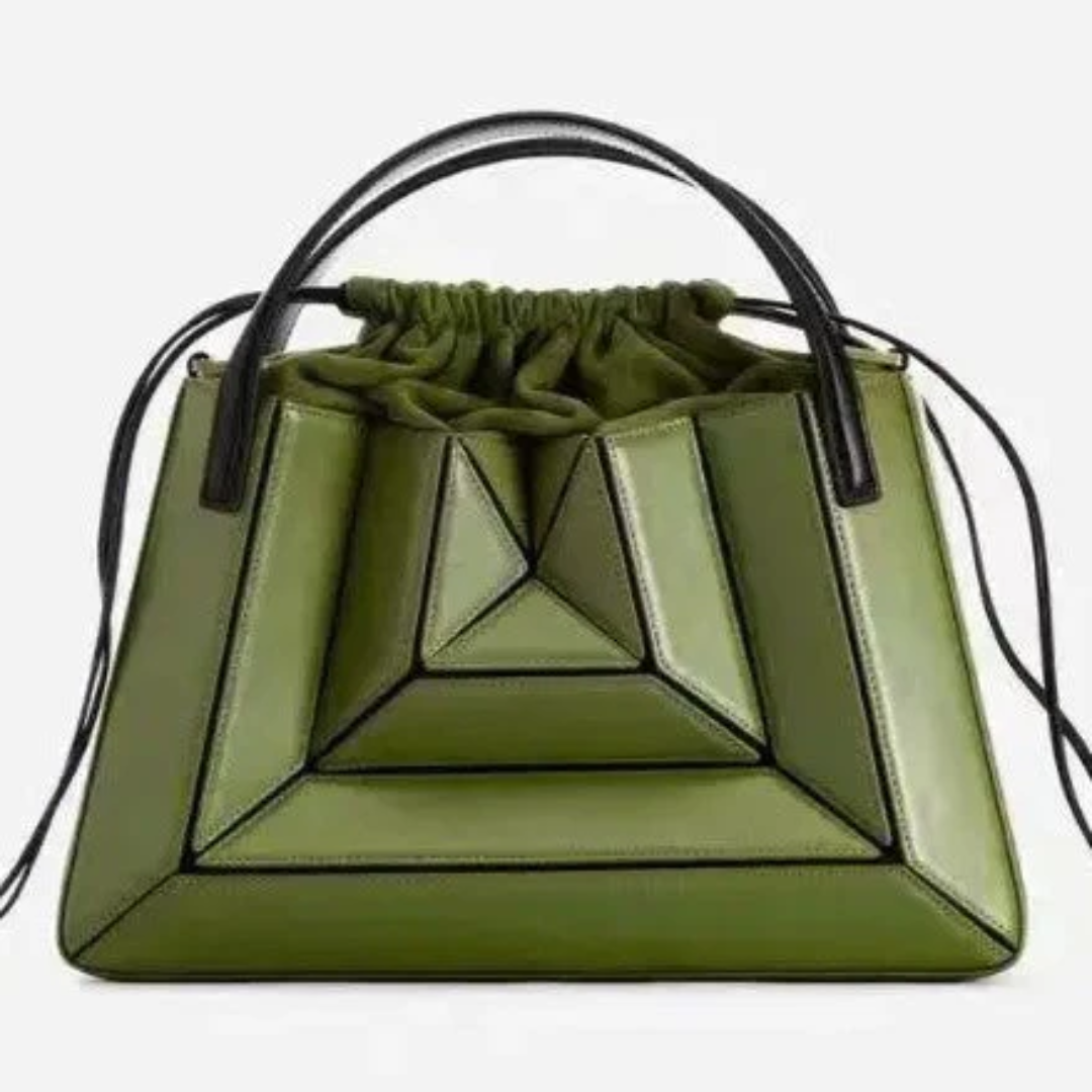Trendige Handtasche mit geometrischem Muster