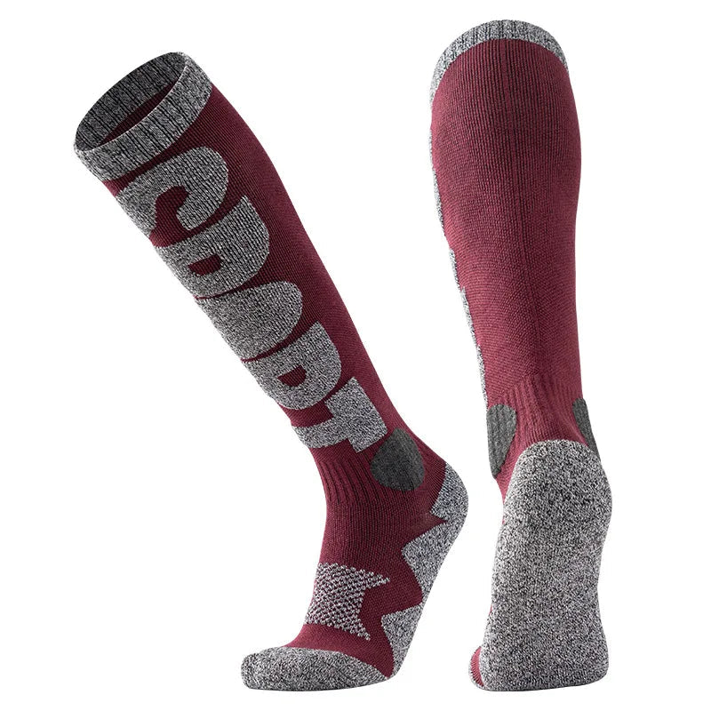 Warme Thermosocken aus Wolle zum Skifahren