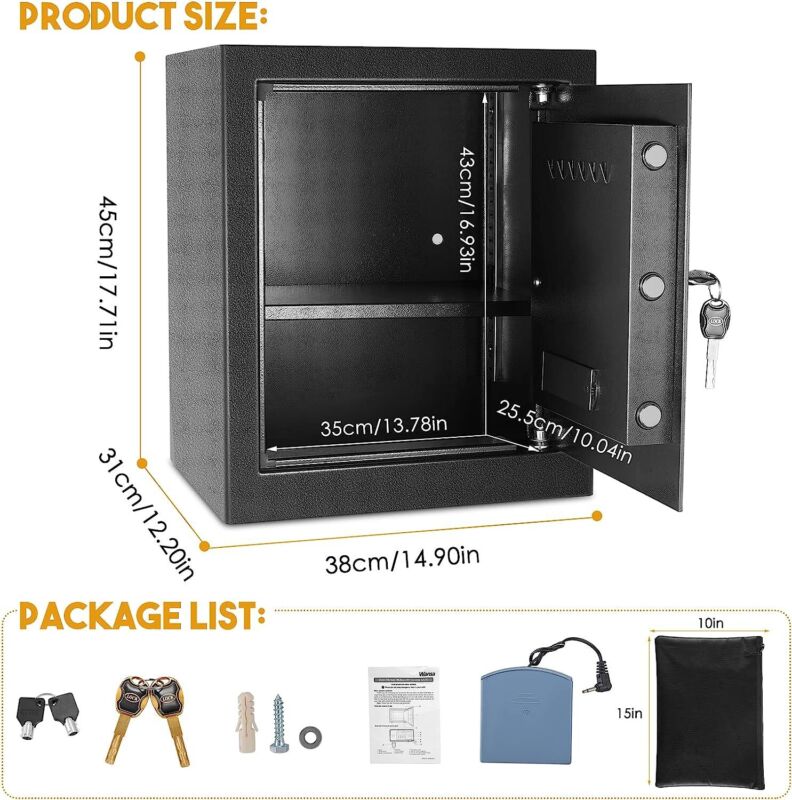 Secure Electronic Digital Lock Home Safe Box Keypad