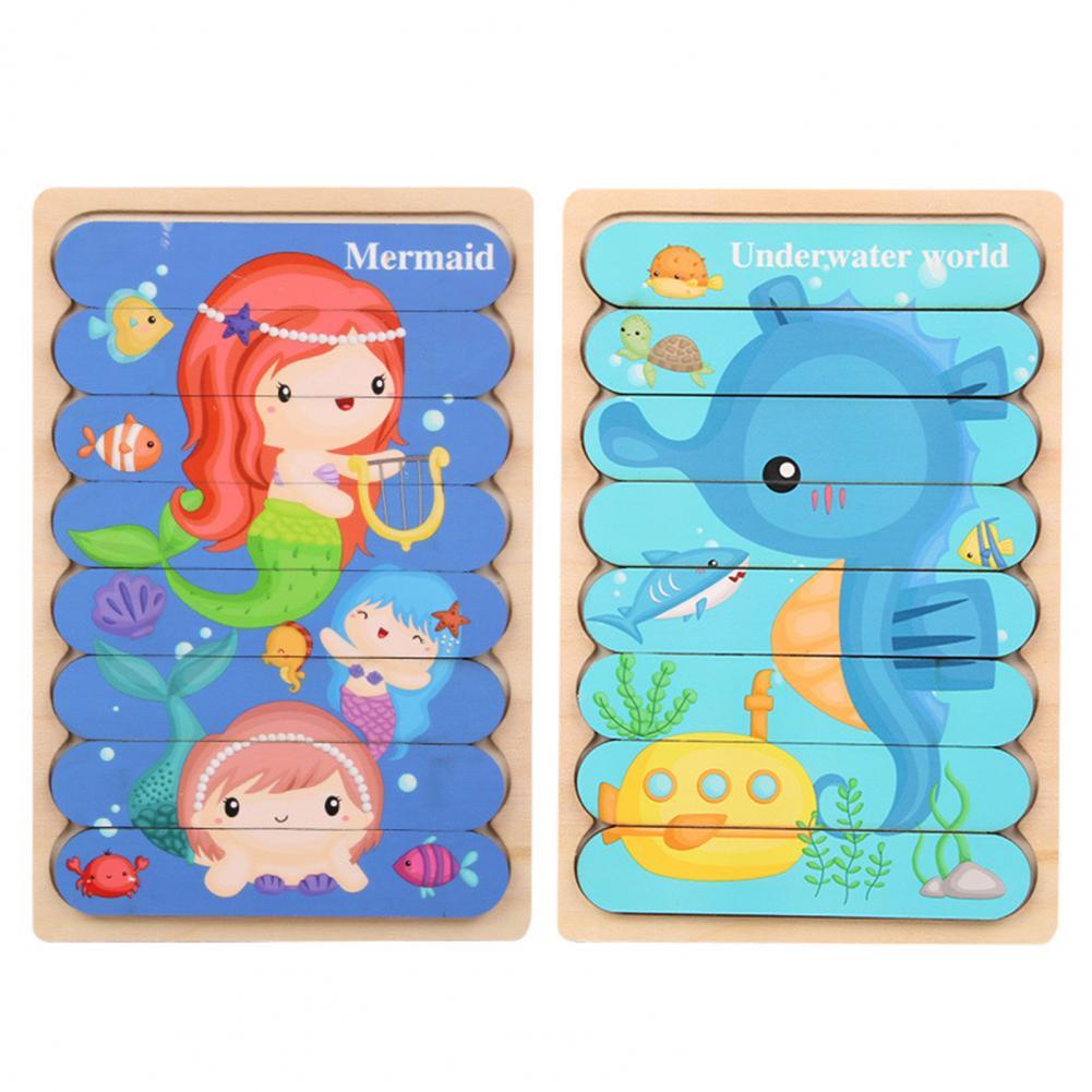Lustiges Lernspielzeug: Tier-3D-Puzzle