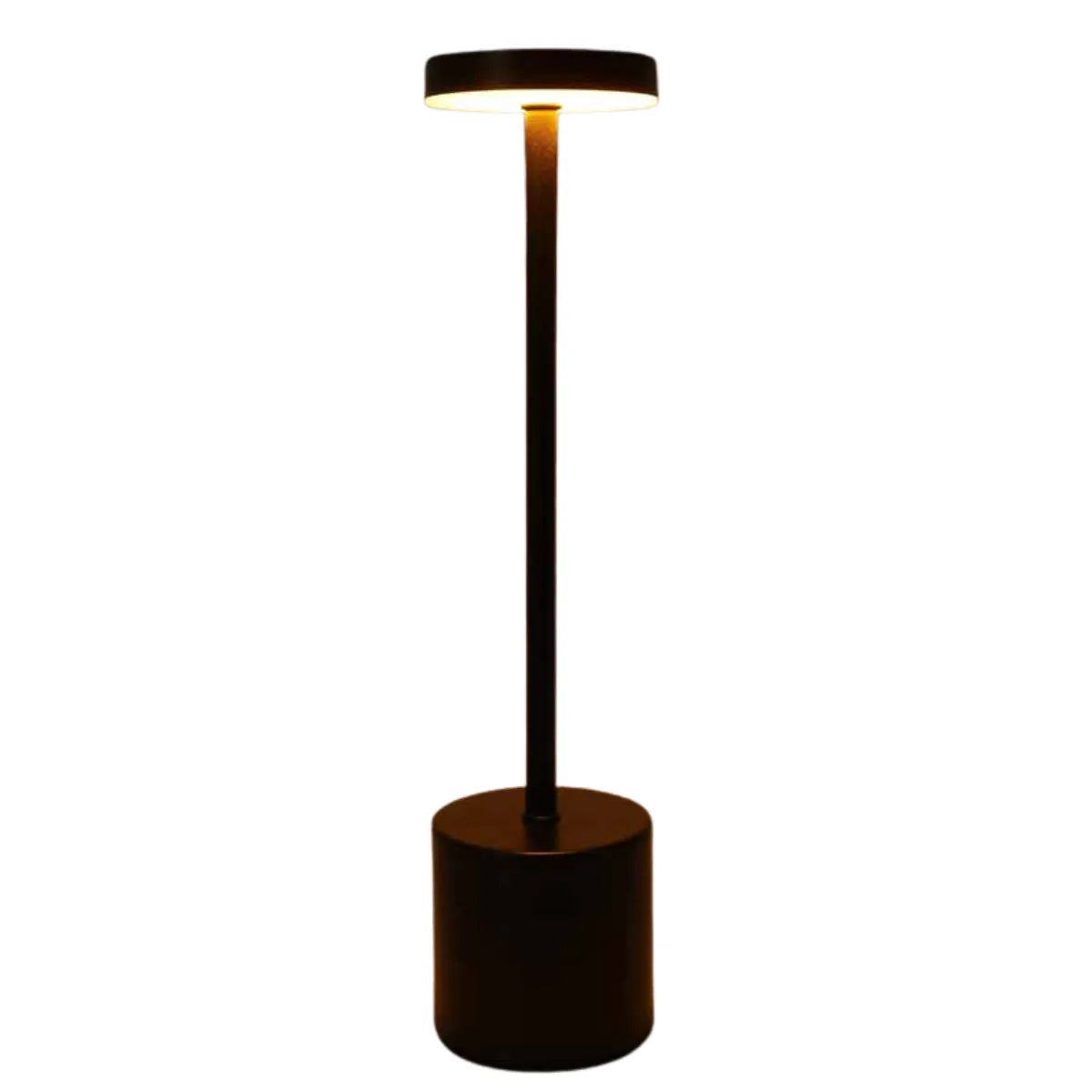 Elegante kabellose Schreibtischlampe aus Metall