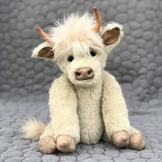 Rustic Cow Figurine with Flower Crown - Halri