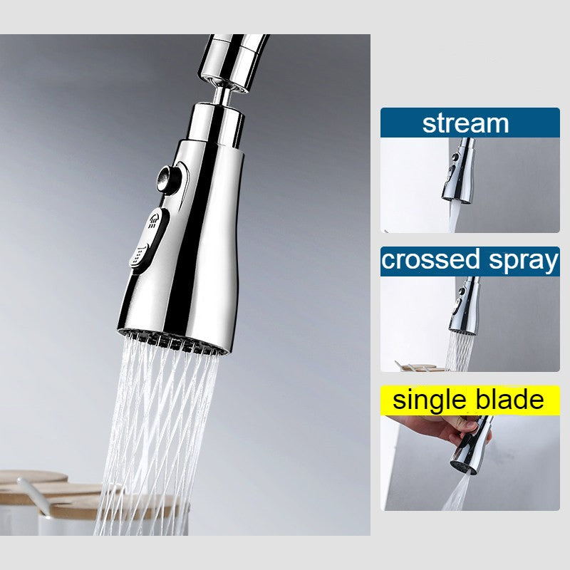 Adjustable Faucet Spray Head with 3 Flow Modes - Halri