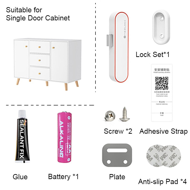 Kabelloses Smart-Schrankschloss mit Bluetooth-App-Steuerung