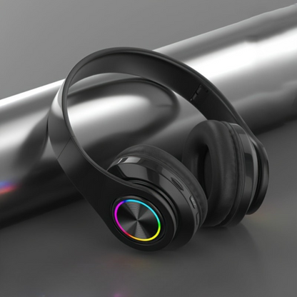 Kabellose Over-Ear-LED-Kopfhörer mit Beleuchtung