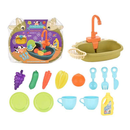 Lustiges Spielzeug-Geschirrspüler-Set mit Wasserspielfunktion