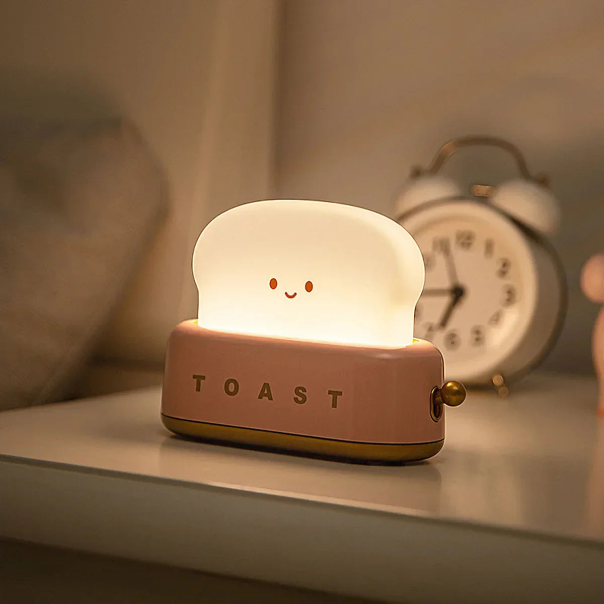 Niedliche Tischlampe „Warm Toast“