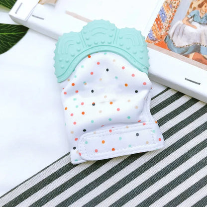 Baby-Beißhandschuh mit weichem Silikon