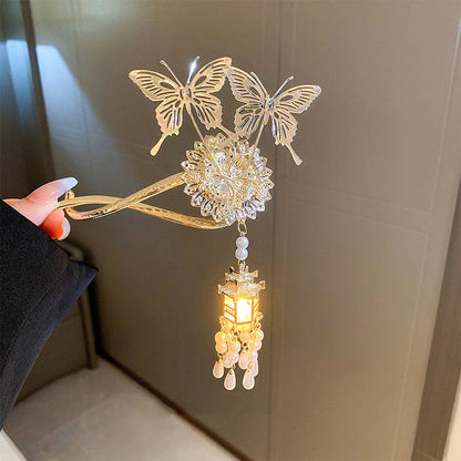 Haarspangen im Vintage-Stil mit Laternenmotiv 