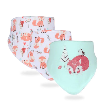 Niedliches Baby-Lätzchen- und Schal-Set – Sanfte Lätzchen mit lustigen Motiven