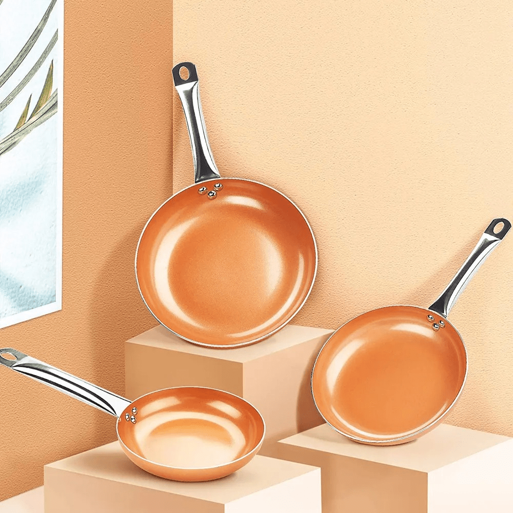 Premium Copper Frying Pan with Non Stick Coating - Halri